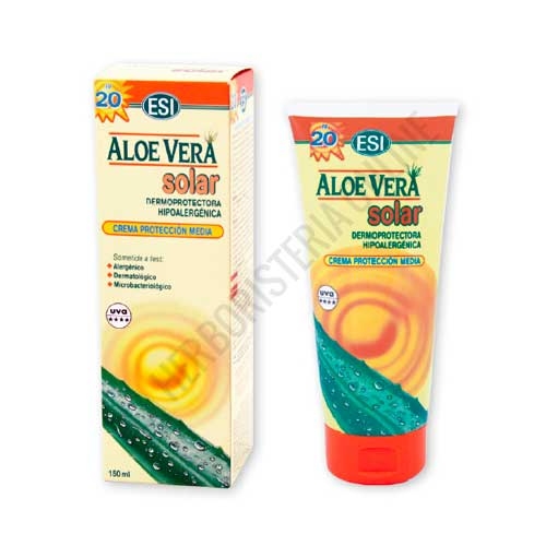 Crema solar corporal Aloe Vera FPS 20 Esi 150 ml.