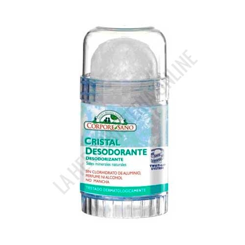 Desodorante mineral Cristal Corpore Sano barra 80 gr.