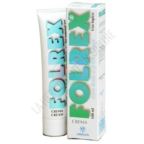 Folrex crema para masaje Catalysis 100 ml. - Folrex Crema de Catalysis, a base de ácido fólico activado, es una crema de acción rápida con propiedades analgésicas y antiinflamatorias para el alivio del dolor muscular y articular.
