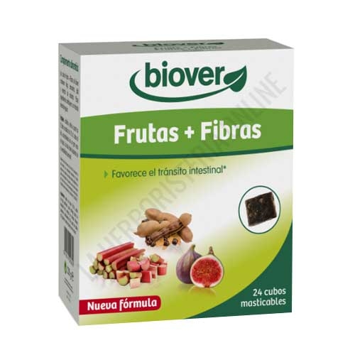 Frutas y Fibra Biover 24 cubitos