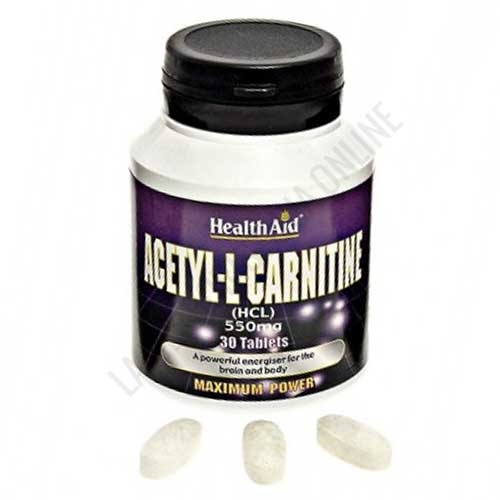 Acetyl L-Carnitina 550 mg. Health Aid 30 comprimidos
