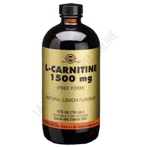 L-Carnitina líquida 1500 mg. en forma libre Solgar bote 473 ml.