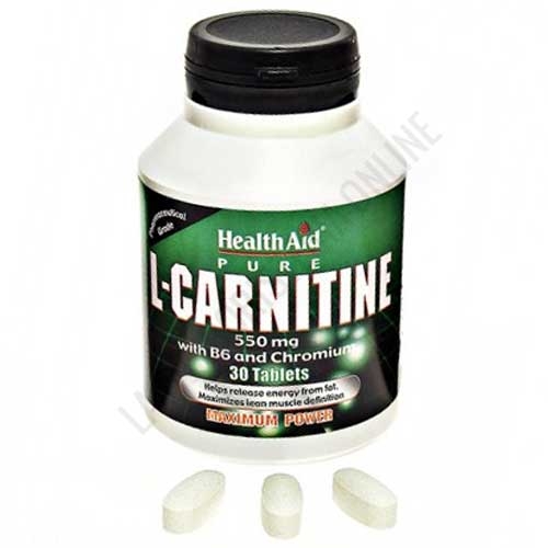 L-Carnitina 550 mg. Health Aid 30 comprimidos