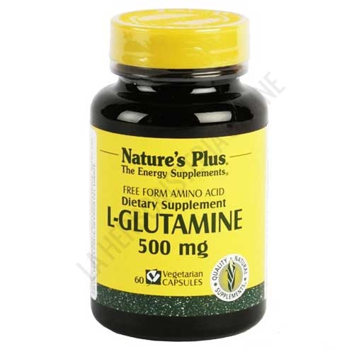 L-Glutamina 500 mg. en forma libre Natures Plus 60 cpsulas