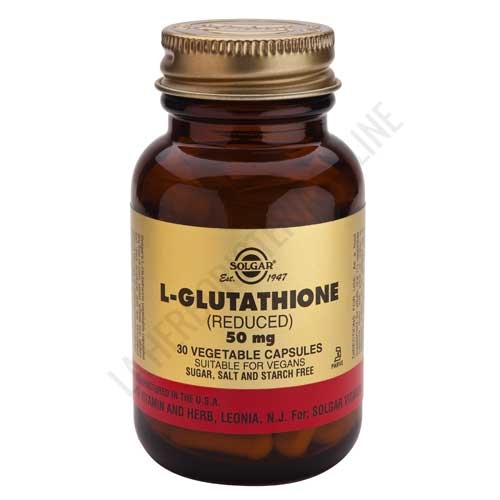L-Glutation 50 mg. Solgar 30 cápsulas