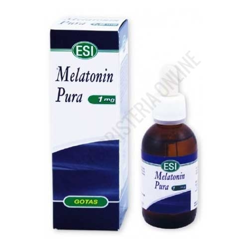 Melatonin Pura gotas 1 mg. Esi 50 ml. - Melatonin Pura de Esi aporta 1 mg. de melatonina de acción rápida gracias a su cómoda aplicación en gotas, muy útil para favorecer la conciliación y mantenimiento del sueño.