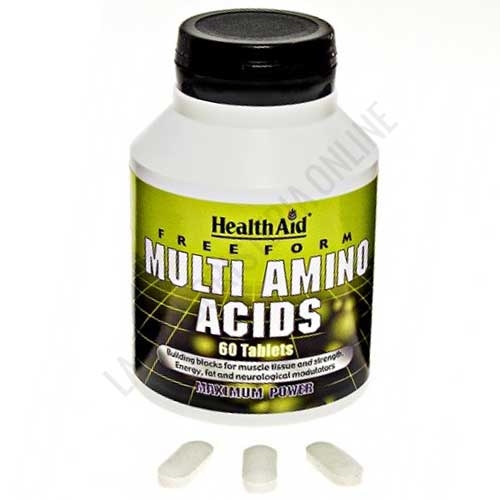 Multi Amino Acids en forma libre Health Aid 60 comprimidos