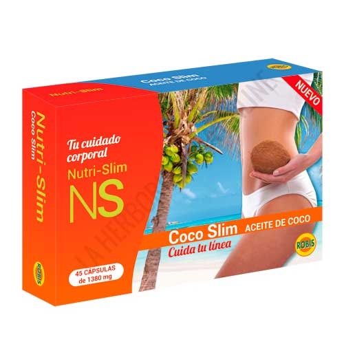 Coco Slim Aceite de Coco 1000 mg. Robis 45 cpsulas