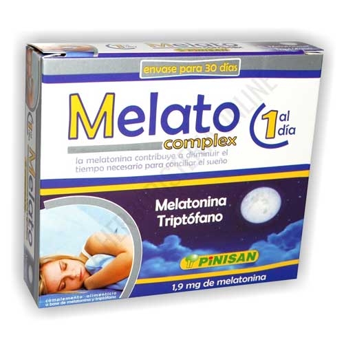 Melato Complex melatonina triptófano Pinisan 30 cápsulas