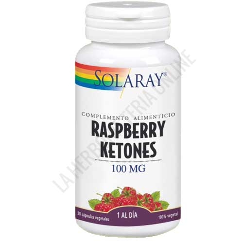 Raspberry Ketones- Cetona de Frambuesa Solaray 30 cápsulas