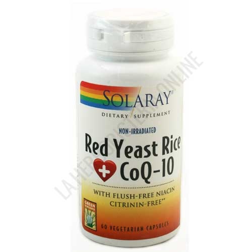 Red Yeast Rice + Co Q-10 Solaray 60 cápsulas