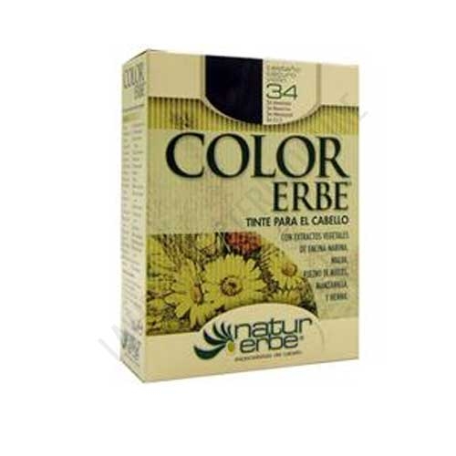 Tinte vegetal Color Erbe sin amoniaco - 34 CASTAO OSCURO VIOLIN