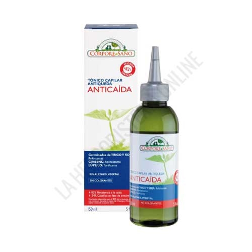 Tnico Capilar Anticaida Trigo, Soja, Ginseng y Lupulo Corpore Sano 150 ml.