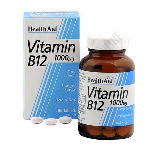 Vitamina B12 Health Aid 50 comprimidos