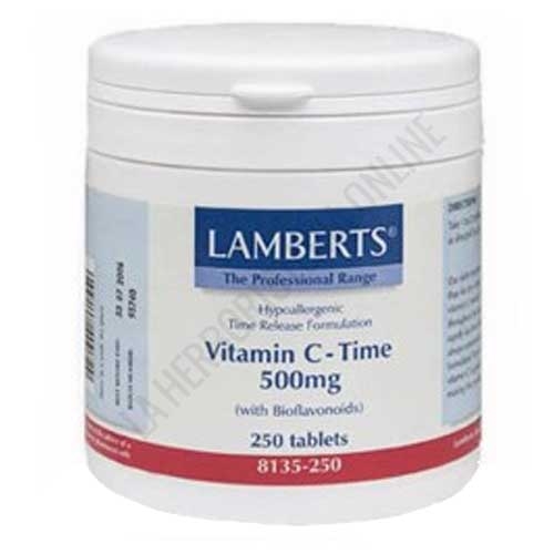 Vitamina C - Time Lamberts 500 mg. 250 comprimidos - 